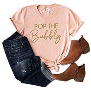 Pop the Bubbly Shirt NYE or any celebration XL